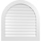 Ekena Millwork Round Top Surface Mount PVC Gable Vent: Functional, w/ 3-1/2"W x 1"P Standard Frame, 36"W x 38"H GVPRT36X3801SF - alternate 1